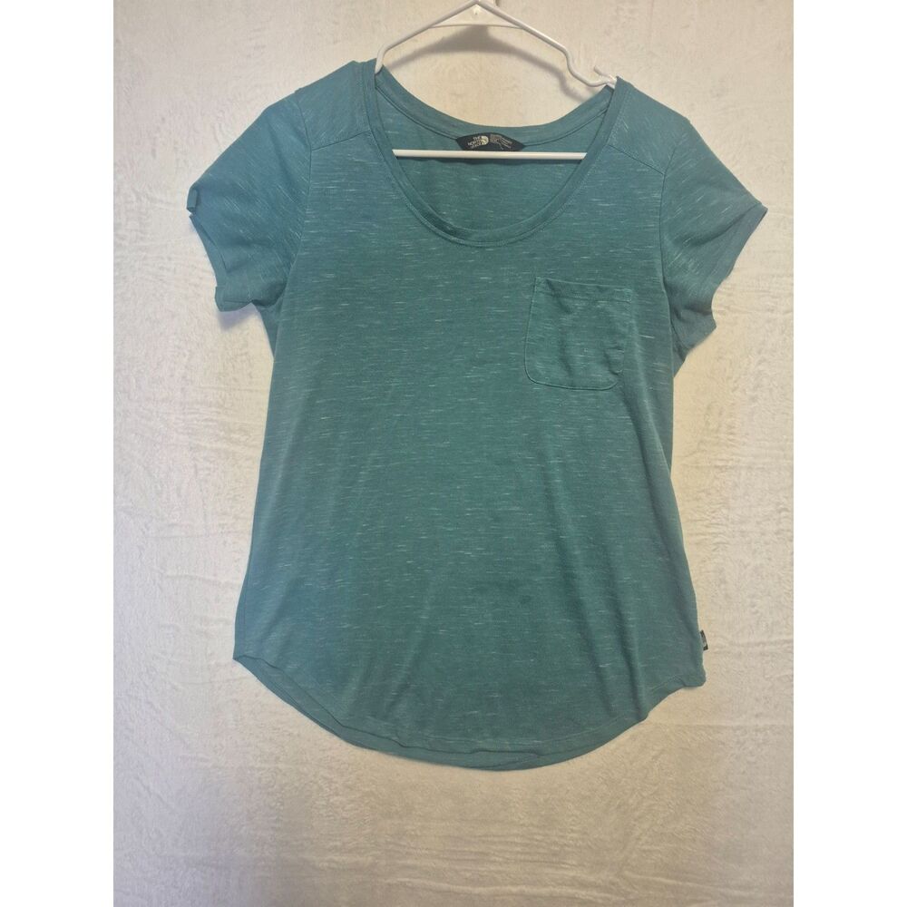 The North Face T-Shirt Womens Medium Blue Short Sleeve Outdoors Hiking Running